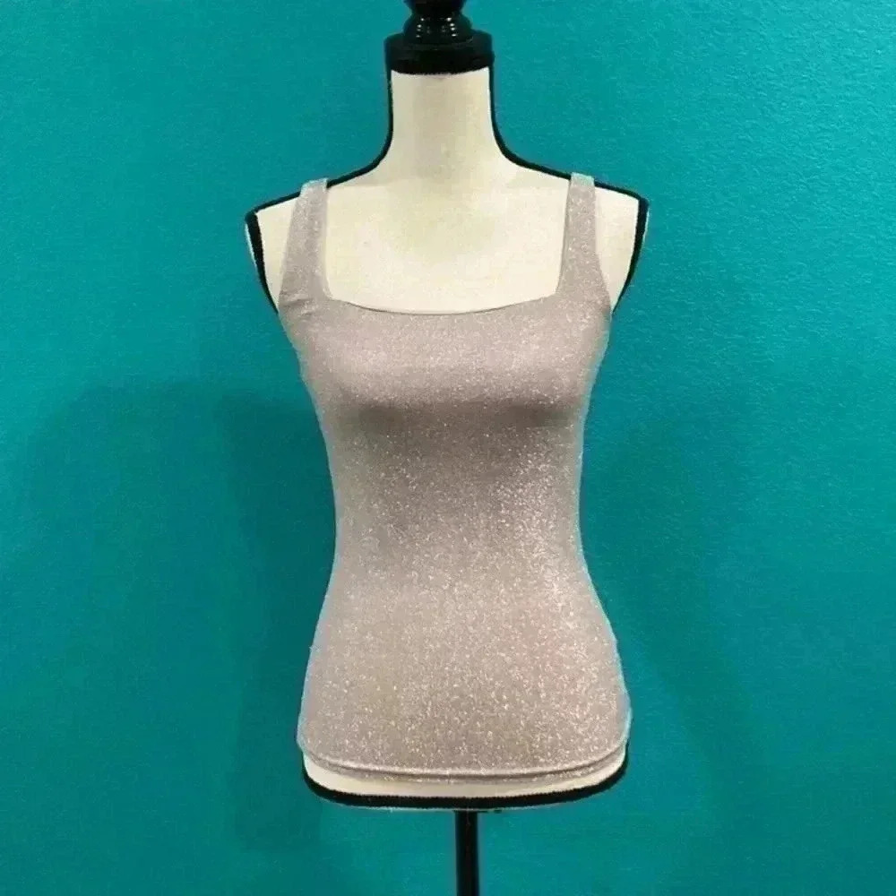 Tally weijl pink sparky tank top in size xs